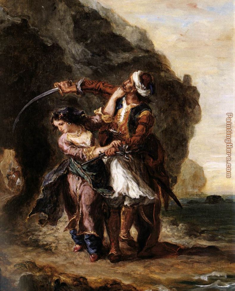 The Bride of Abydos painting - Eugene Delacroix The Bride of Abydos art painting